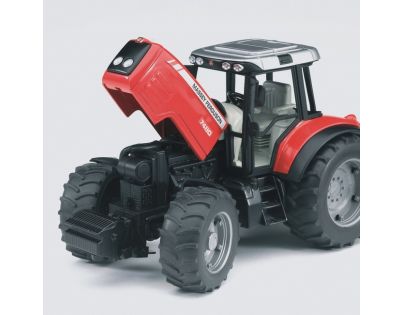 Bruder 02045 Traktor Massey Ferguson 7480 a vlek