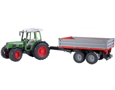 Bruder 2104 Traktor Fendt 209 S so sklápacím vozidlom