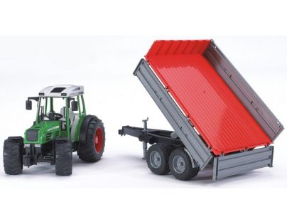 Bruder 2104 Traktor Fendt 209 S so sklápacím vozidlom