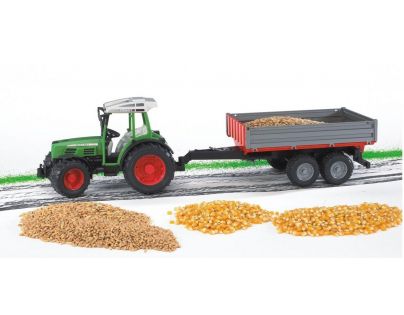 Bruder 2104 Traktor Fendt 209 S so sklápacím vozidlom