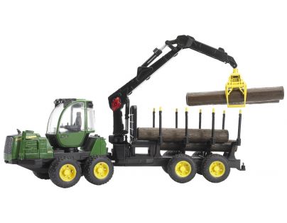 Bruder 02133 Prepravník na drevo John Deere
