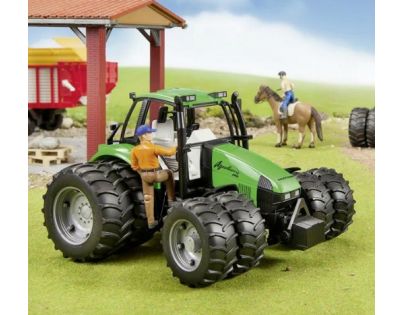 BRUDER 3317 Dvojitá kola pro traktory řady 3000 stříbrná