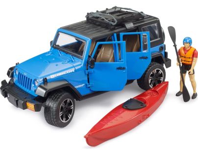 Bruder 02529 Jeep Wrangler RubiconUnlimited s kajakom a figúrkou - Poškodený obal