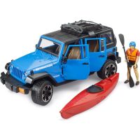 Bruder 02529 Jeep Wrangler RubiconUnlimited s kajakom a figúrkou - Poškodený obal