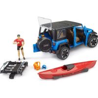 Bruder 02529 Jeep Wrangler RubiconUnlimited s kajakom a figúrkou - Poškodený obal 4