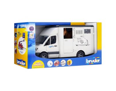 Bruder 02533 Mercedes Benz Sprinter prepravník s koňom