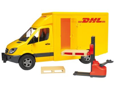 Bruder 2534 MB Sprinter DHL s paletovým vozíkom