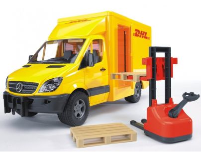 Bruder 2534 MB Sprinter DHL s paletovým vozíkom