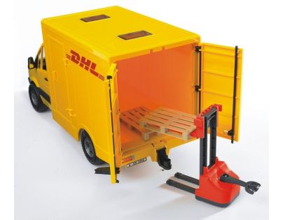 Bruder 2534 MB Sprinter DHL s paletovým vozíkom