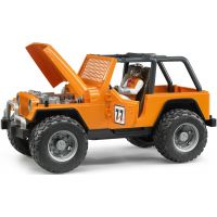 BrudER 2541 Jeep Cross Country oranžový s figurkou 2