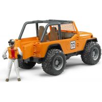 BrudER 2541 Jeep Cross Country oranžový s figurkou 3