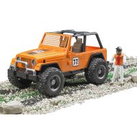 BrudER 2541 Jeep Cross Country oranžový s figurkou 4