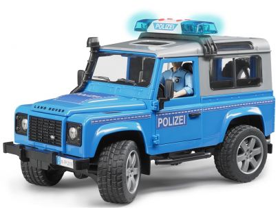 Bruder 02597 Policejný Land Rover Defender s policajtom