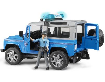 Bruder 02597 Policejný Land Rover Defender s policajtom