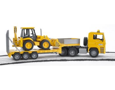 Bruder 02776 Nákladné auto MAN náves + traktor JCB