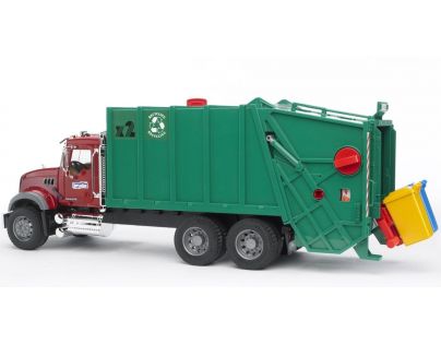 Bruder 02812 Nákladné auto Mack Granit smetiar zelený