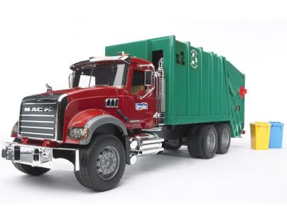 Bruder 02812 Nákladné auto Mack Granit smetiar zelený