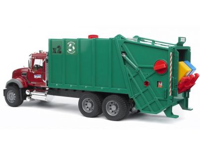 Bruder 02812 Nákladné auto Mack Granit smetiar zelený