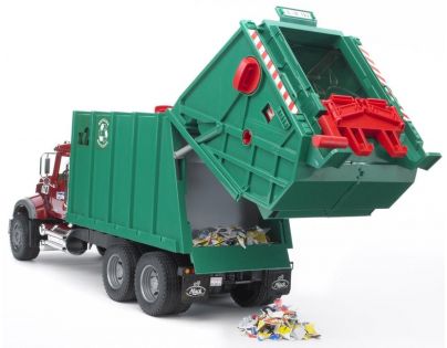 Bruder 02812 Nákladné auto Mack Granit smetiar zelený