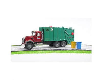Bruder 02812 Nákladné auto Mack Granit smetiar zelený