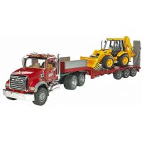 Bruder 2813 Nákladní auto MACK Granit - návěs + traktor JCB Bruder 2813 Nákladní auto MACK Granit - návěs + traktor JCB