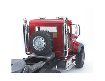 Bruder 02813 Nákladné auto Mack Granit s návesom a traktorom JCB