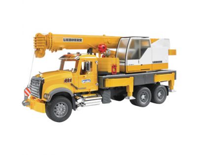 Bruder 02818 Nákladné auto Mack Žeriav Liebherr