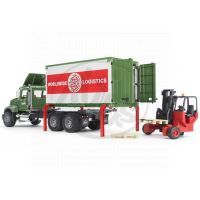 Bruder 02820 Nákladní auto Mack Granit kontejner a vozík 2