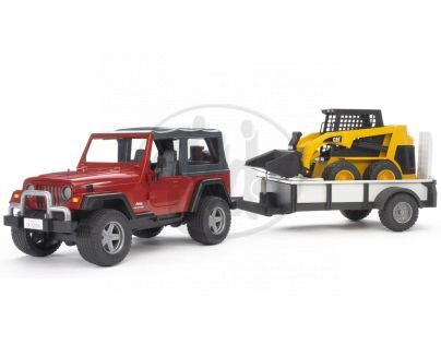 Bruder 2924 Jeep Wrangler s vozíkom a Bob Cate