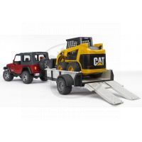 Bruder 2924 Jeep Wrangler s vozíkom a Bob Cate 3