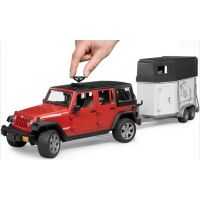 Bruder 02926 Jeep Wrangler Unlimited Rubicon s přívěsem na koně 4