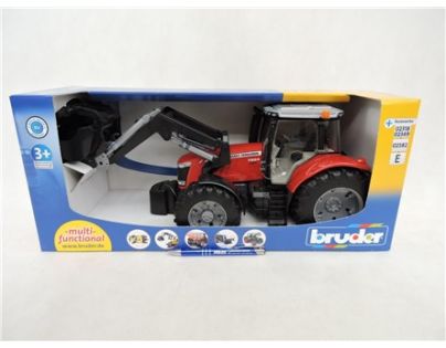 Bruder 3047 Traktor Massey Ferguson 7600 s čelným nakladačom