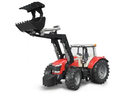 Bruder 3047 Traktor Massey Ferguson 7600 s čelným nakladačom