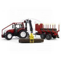 Bruder 03093 Steyr CVT 6230 Lesní traktor s přívěsem 2