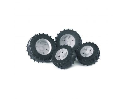 BRUDER 03311 Dvojitá kola pro traktory Bruder řady 3000 bílá