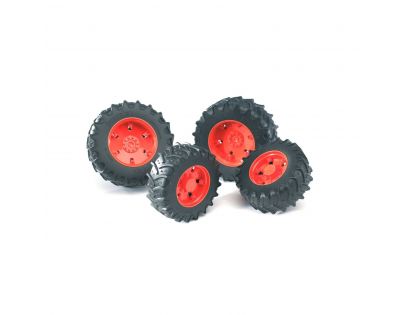 BRUDER 3302 Náhradní kola 3000 červené