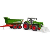 Bruder 03452 Roadmax Traktor s ramenom a vlekom - Poškodený obal