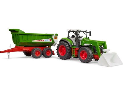 Bruder 03452 Roadmax Traktor s ramenom a vlekom - Poškodený obal