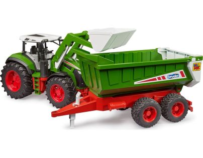 Bruder 03452 Roadmax Traktor s ramenom a vlekom - Poškodený obal