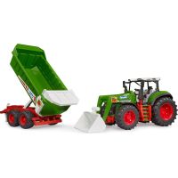 Bruder 03452 Roadmax Traktor s ramenom a vlekom - Poškodený obal 4