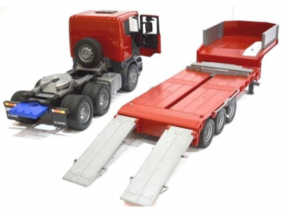 Bruder 3555 Scania ťahač s buldozérom - Poškodený obal