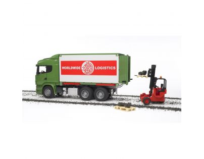 Bruder 03580 Scania kontejner s vozíkem