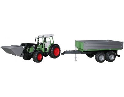 Bruder 1999 Traktor Fendt 209S s valníkom a lyžicou