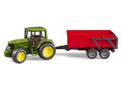Bruder 2057 John Deere 6920 s prívesom červený 1:16