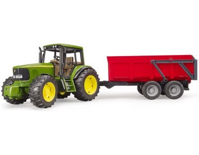 Bruder 2057 John Deere 6920 s prívesom červený 1:16