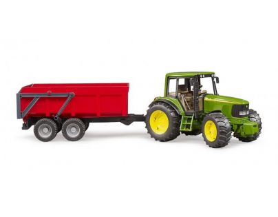 Bruder 2057 John Deere 6920 s prívesom červený 1:16