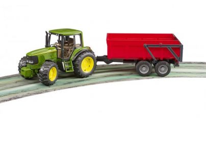 Bruder 2057 John Deere 6920 s prívesom červený 1:16