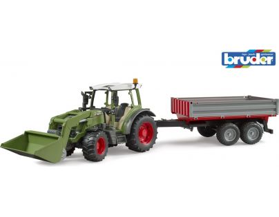 Bruder 2182 Fendt Vario 211 s čelným nakladačom a sklápacím prívesom