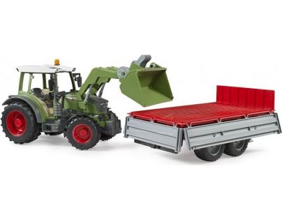 Bruder 2182 Fendt Vario 211 s čelným nakladačom a sklápacím prívesom