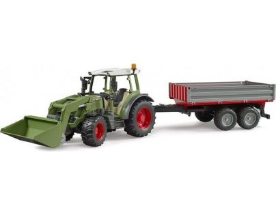 Bruder 2182 Fendt Vario 211 s čelným nakladačom a sklápacím prívesom